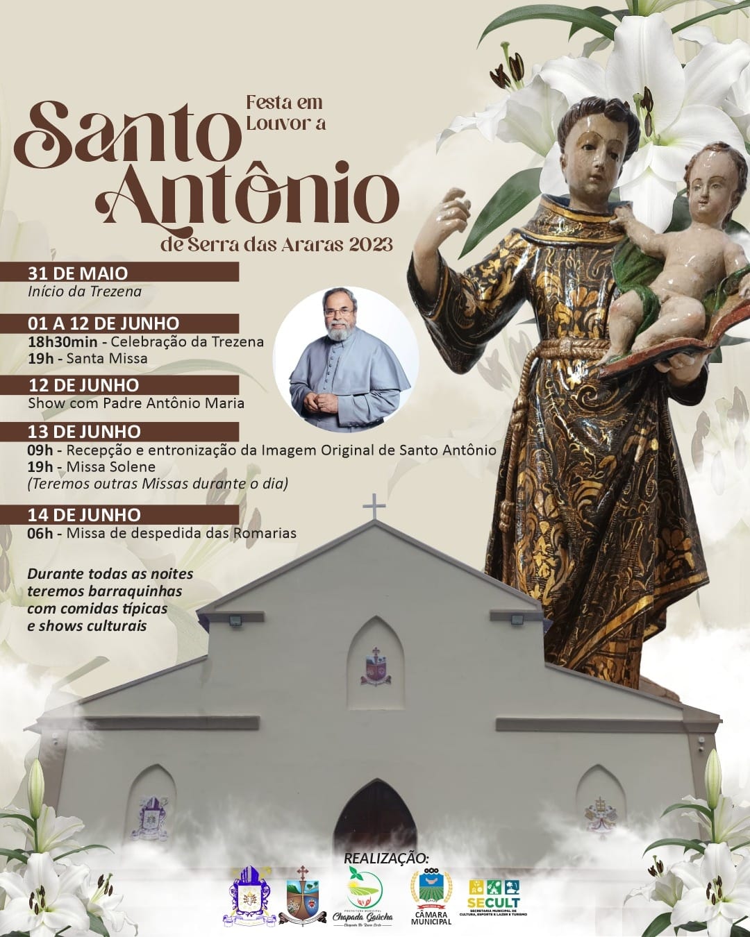 Convite Festa Santo Antônio